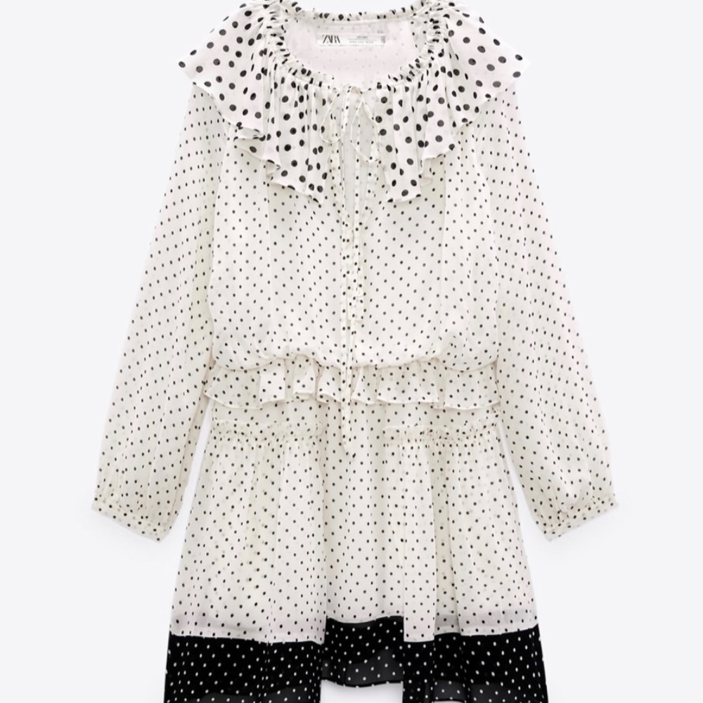 Zara chiffon mini dress - L - Studio Collection - New with Tag